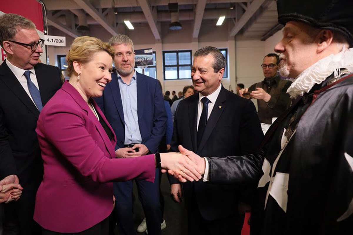 Bürgermeisterin Franziska Giffey ITB2023 Eventfotografie Eventfotograf Messefotografie Messefotograf Fotograf ITB Malta